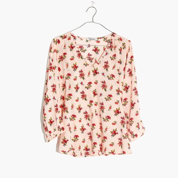 Madewell Tops - New MADEWELL Raglan Peasant Top Countryside Blooms
